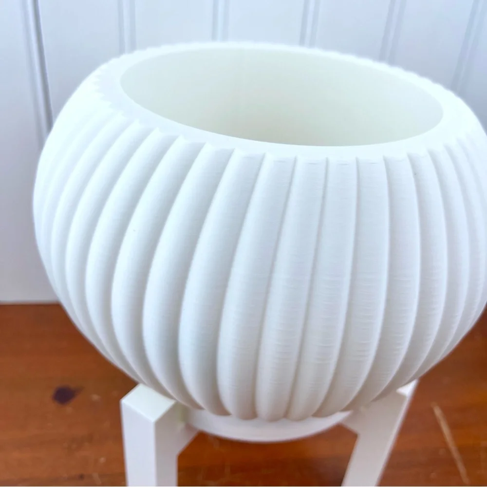 Indoor Planter Pot, The Roni Planter, 3D Printed, Houseplants Pot